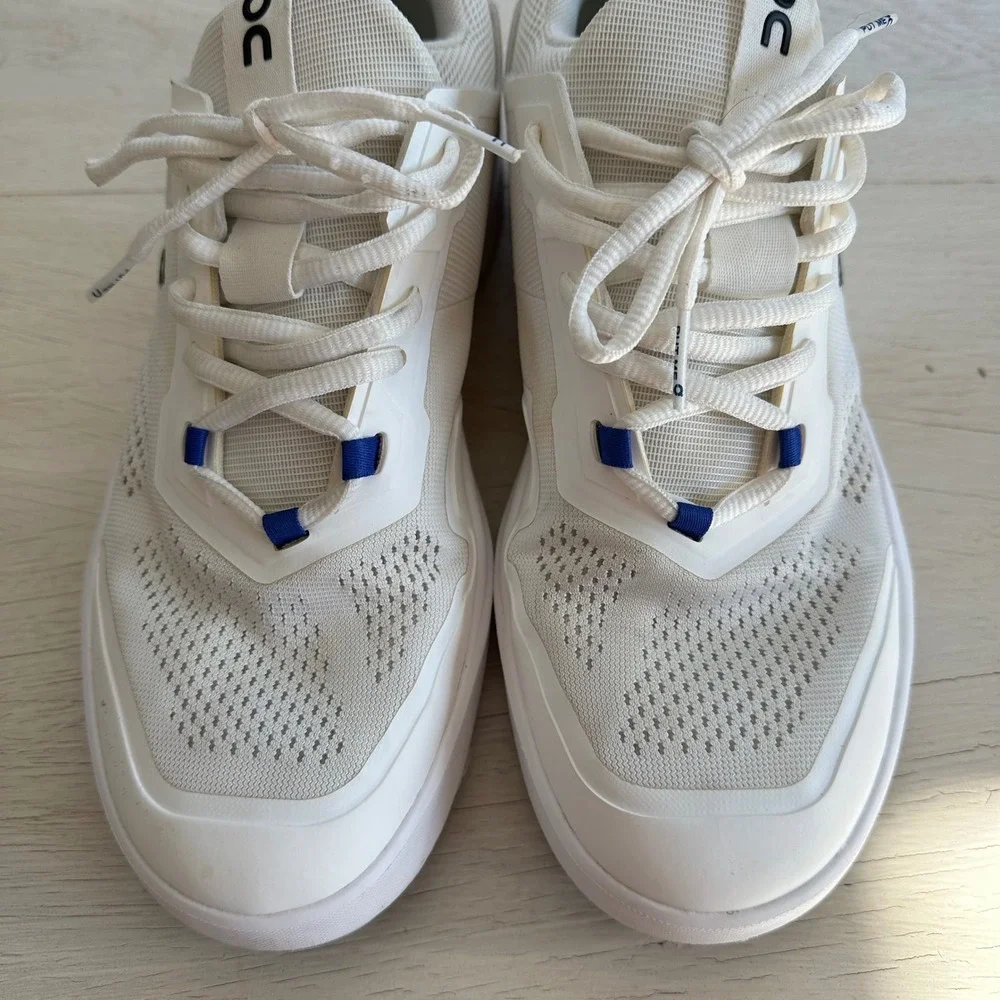 On Running The Roger Spin 2 Womens‎ Sneakers White Cobalt Blue Size 8 39
